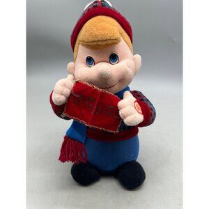 T.L. Toys Christmas Plush Elf Doll "We Wish You A Merry Christmas" READ